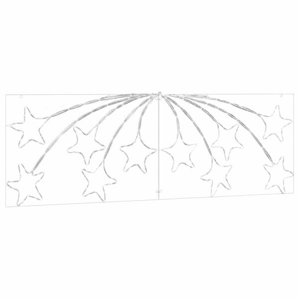 Weihnachtsstern 432 LEDs Mehrfarbig 182 x 58 cm PVC