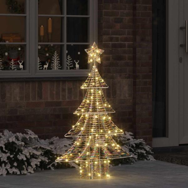 ARDEBO.de - Weihnachtsbaum 120 LEDs Warmweiß 120,5 cm PET