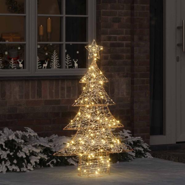 ARDEBO.de - Weihnachtsbaum 120 LEDs Warmweiß 120,5 cm PET