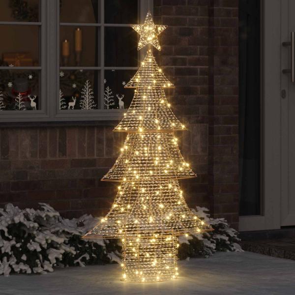 ARDEBO.de - Weihnachtsbaum 160 LEDs Warmweiß 151 cm PET