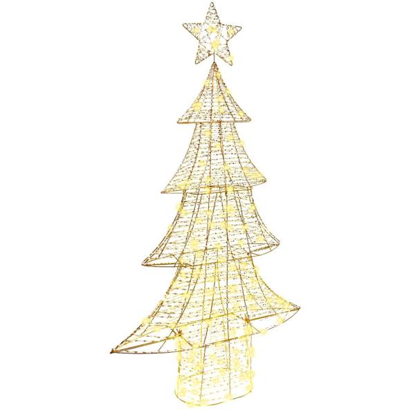 Weihnachtsbaum 160 LEDs Warmweiß 151 cm PET