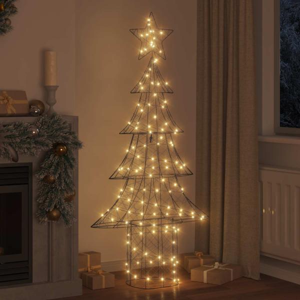 Weihnachtsbaum 240 LEDs Warmweiß 180 cm Rattan