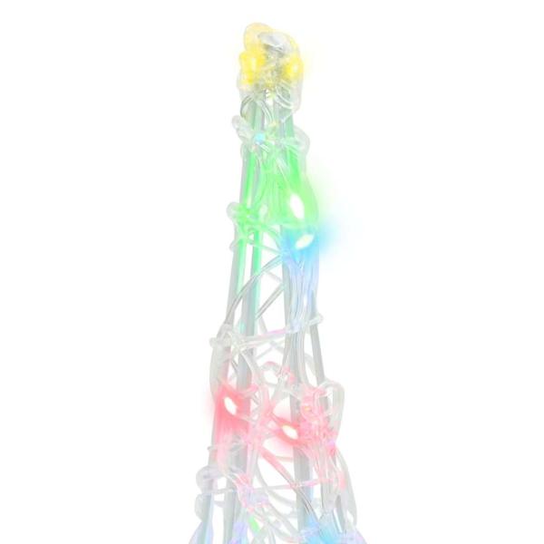 Weihnachtsbaum 3 Stk. Mehrfarbig 20 x 20 x 80 cm Acryl 90 LEDs