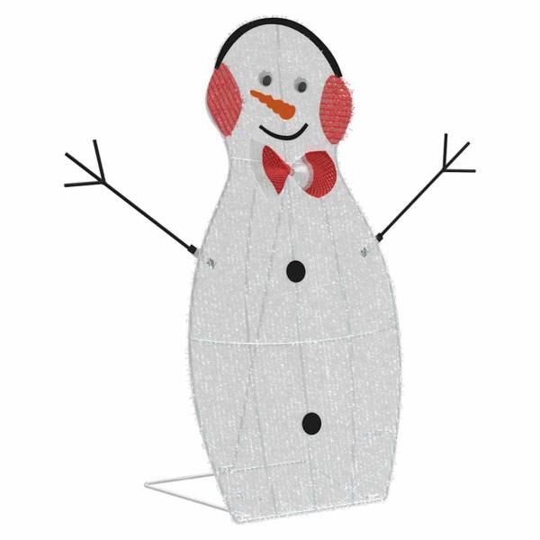 Beleuchtete Schneemann Familie 3 Stk. Warmes Weiß 56 x 80 cm