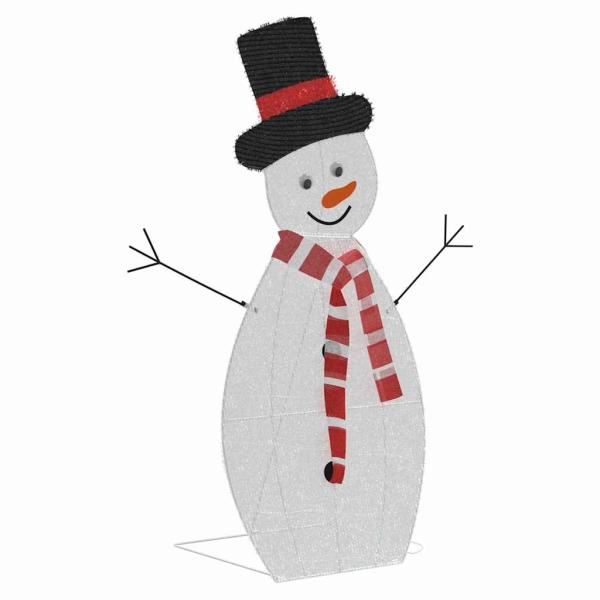 Beleuchtete Schneemann Familie 3 Stk. Warmes Weiß 56 x 80 cm