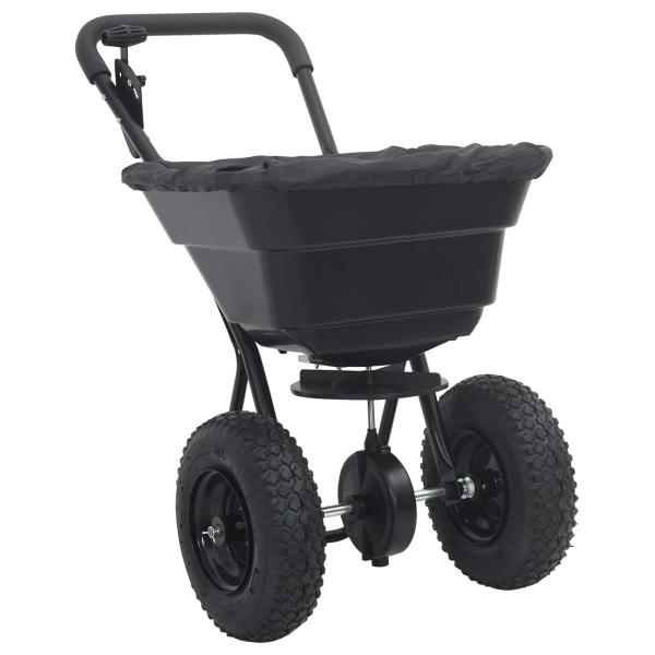 Streuer Schwarz 53 x 81,5 x 78 cm PVC und Stahl