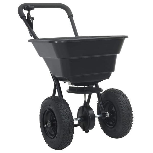 Streuer Schwarz 53 x 81,5 x 78 cm PVC und Stahl