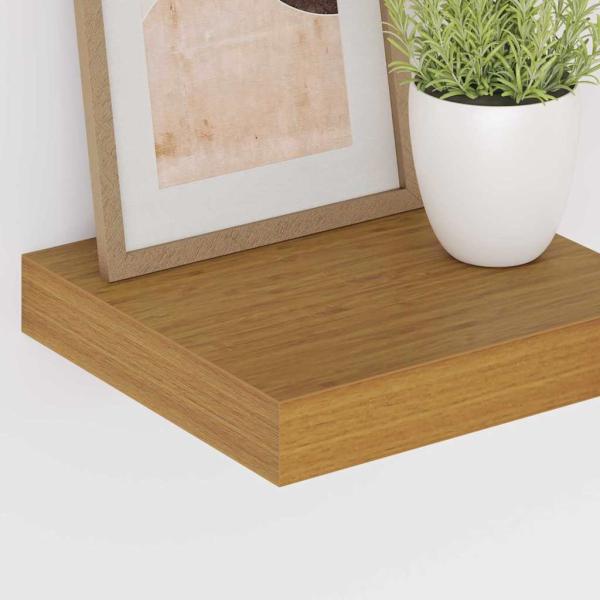 Wandregal Wandhalterung Beige 23 x 23,5 x 3,8 cm Holzwerkstoff