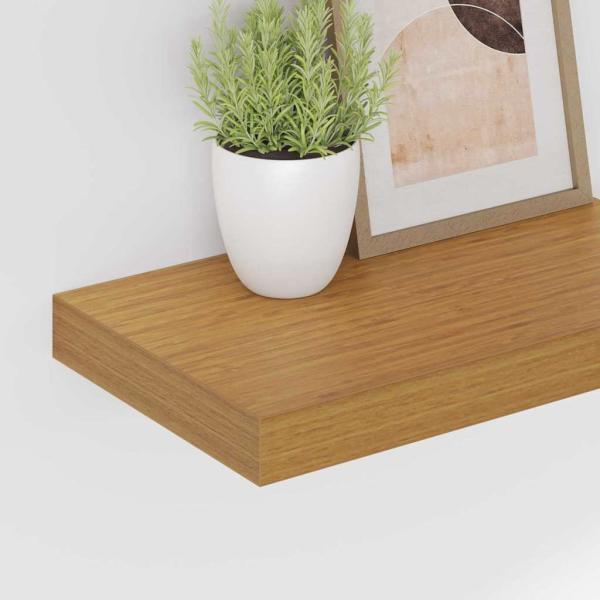 Wandregal 2 stk. Beige 40 x 23,5 x 3,8 cm Holzwerkstoff