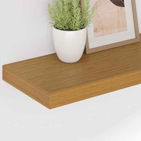 Wandregal 2 stk. Beige 60 x 23,5 x 3,8 cm Holzwerkstoff