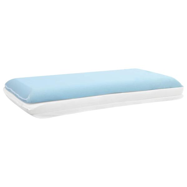 Schlafkissen 80 x 40 x 12 cm Mittel Gelschaum Weiß
