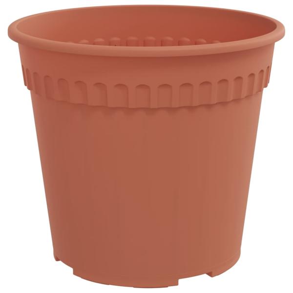 Runder Blumentopf 24 stk. Ziegelrot Ø 19 x 16 cm Kunststoff