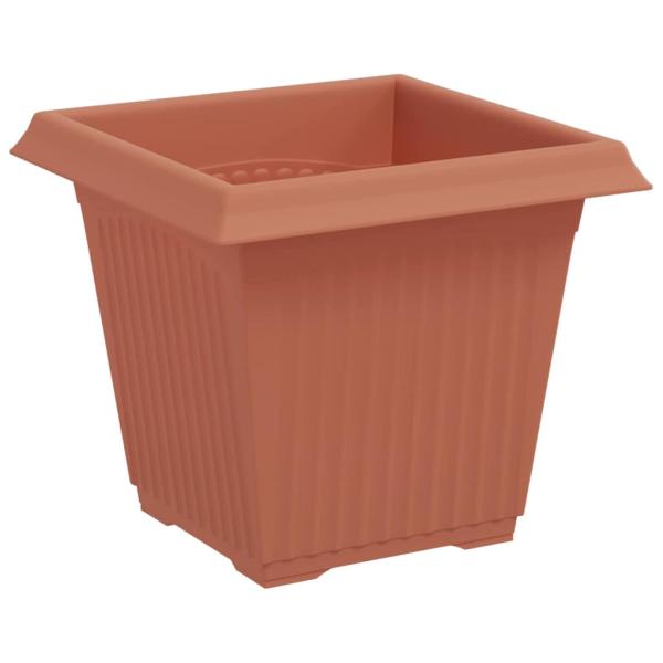 Quadratischer Blumentopf 24 stk. Ziegelrot 16 x 16 x 14 cm