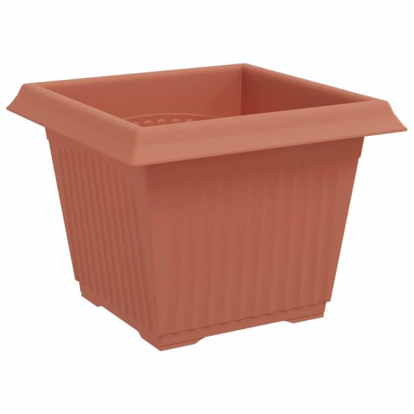 Quadratischer Blumentopf 24 stk. Ziegelrot 23 x 23 x 17,5 cm