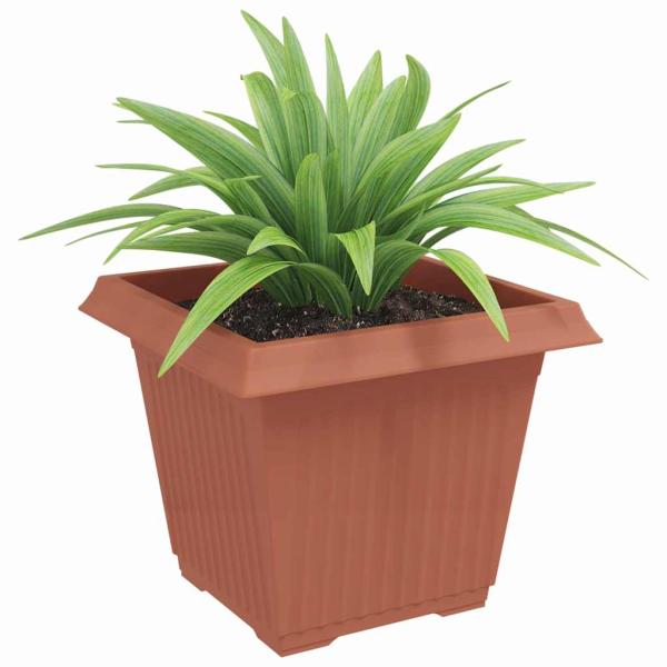 Quadratischer Blumentopf 24 stk. Ziegelrot 43 x 43 x 33,5 cm