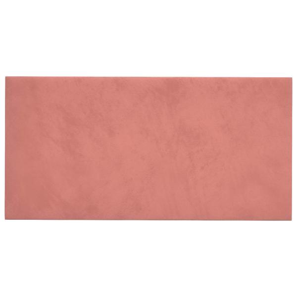 Wandkopfteilen 12 Stk. Rosa Samt