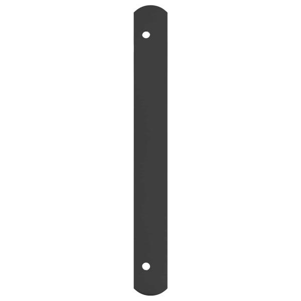 Fenstergitter 176 x 30 cm Pulverbeschichteter Stahl Schwarz