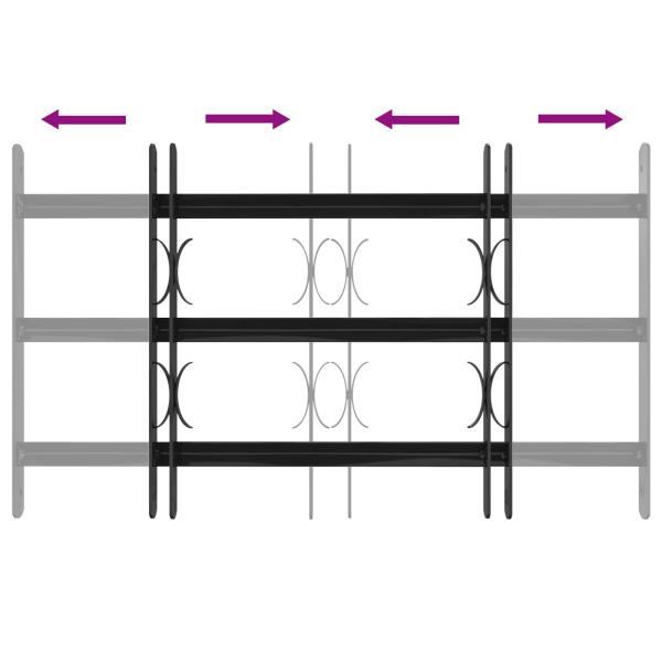 Fenstersicherheitsgitter 75,5 x 45 cm Galvanisiertes Stahl