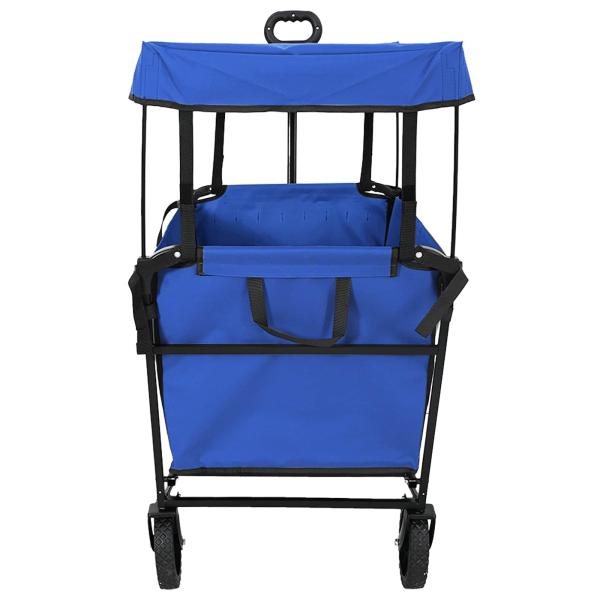 Klapp-Handwagen Schwarz 105 x 56,5 x 116 cm Oxford-Stoff