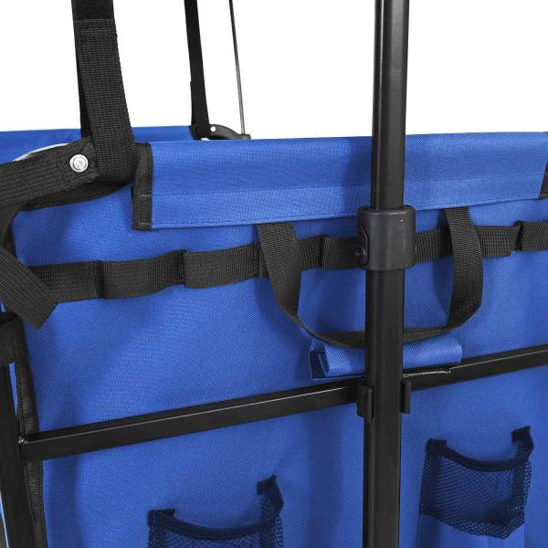 Klapp-Handwagen Schwarz 105 x 56,5 x 116 cm Oxford-Stoff