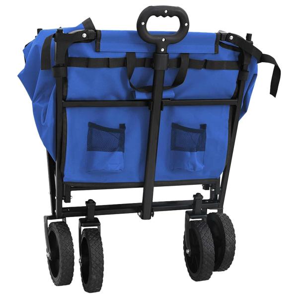 Klapp-Handwagen Schwarz 105 x 56,5 x 116 cm Oxford-Stoff