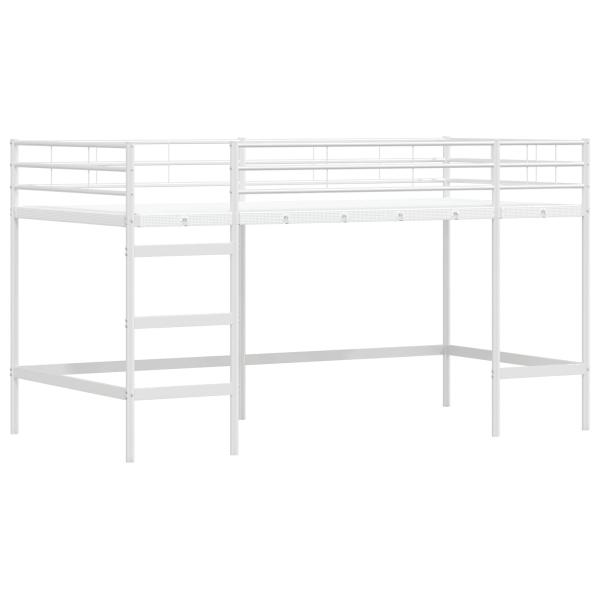 Etagenbett für Kinder mit Vorhängen Weiß und Rosa 90 x 200 cm
