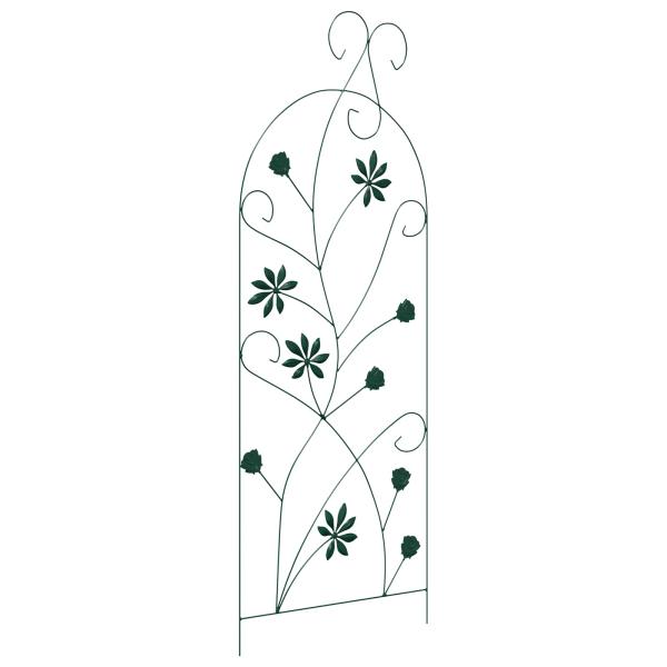 Gartenzaun 3 stk. Grün 112 x 39,5 cm Stahl