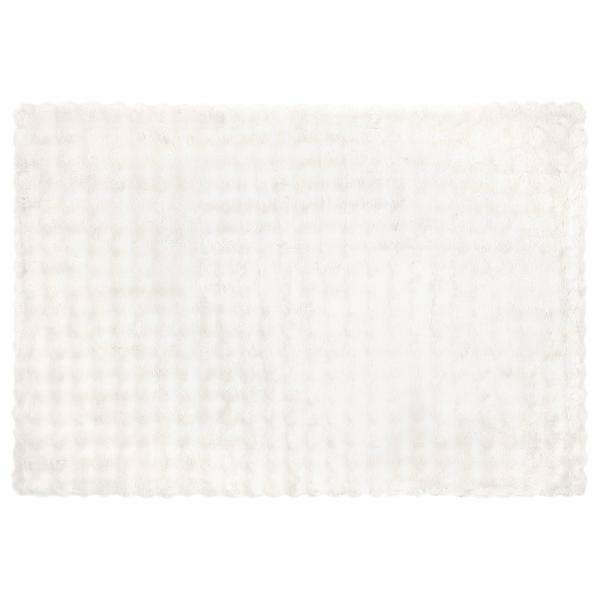 Rutschfeste Decke aus Kunstkaninchenfell Olite Weiß Polyester