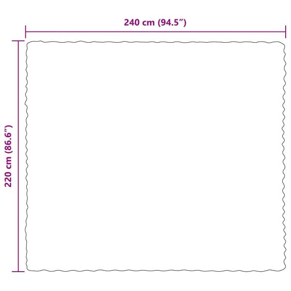 Rutschfeste Decke aus Kunstkaninchenfell Olite Weiß Polyester