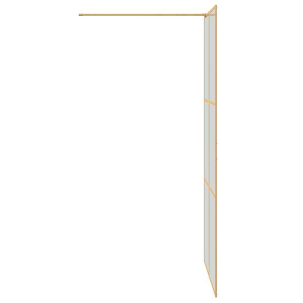 Walk-in Duschwand Gold 100 x 195 cm Gehärtetes Glas