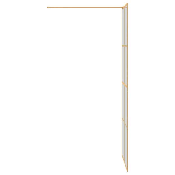 Walk-in Duschwand Gold 80 x 195 cm Gehärtetes Glas
