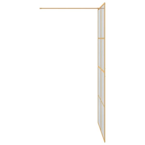 Walk-in Duschwand Gold 115 x 195 cm Gehärtetes Glas