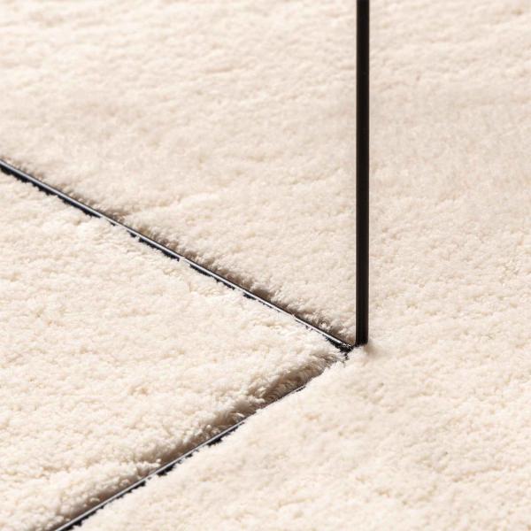Mittlerer Flor weicher und waschbarer Teppich HUARTE Beige