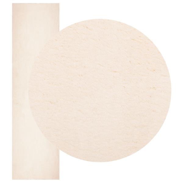 Mittlerer Flor weicher und waschbarer Teppich HUARTE Beige