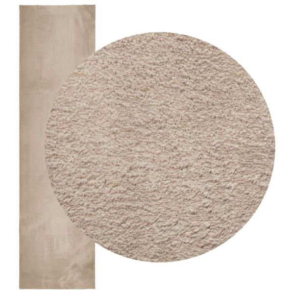 Mittlerer Flor weicher und waschbarer Teppich HUARTE Sand