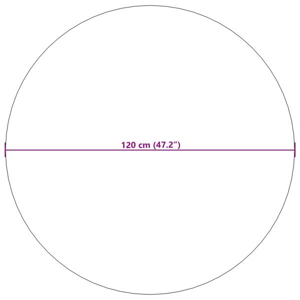 Bereichsteppiche Rund AGIRA Natur Ø 120 CM Polyester