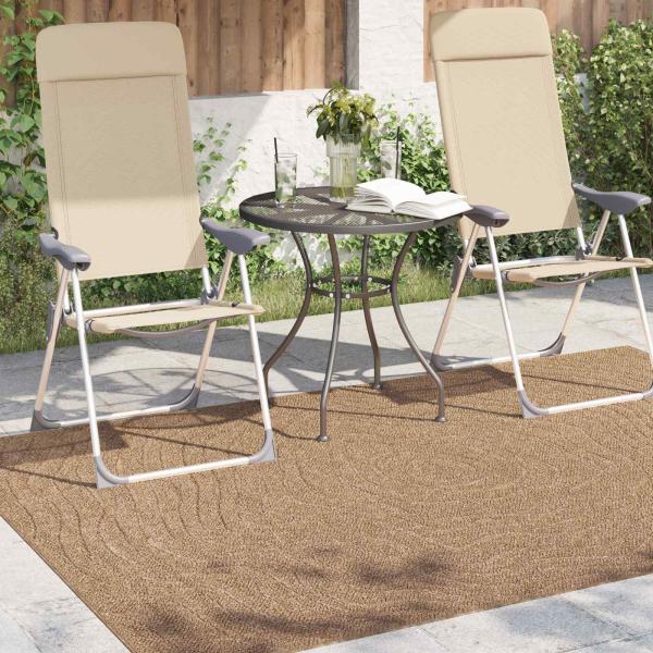 Innen- und Außenteppich AGIRA Natur 170 x 120 cm Polyester