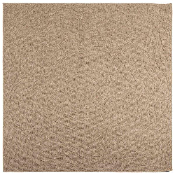 Innen- und Außenteppich AGIRA Natur 200 x 200 cm Polyester