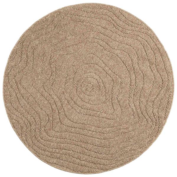Innen- und Außenteppich AGIRA Natur Ø 200 CM Polyester