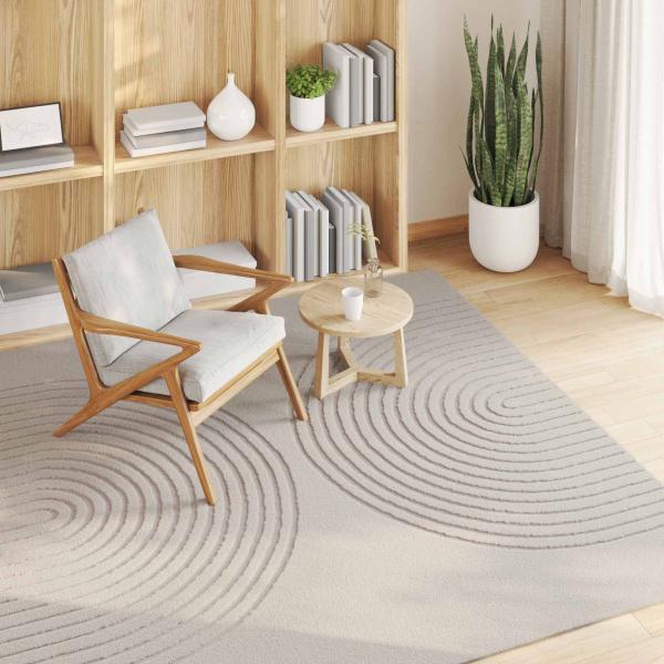 Bereichsteppiche Quadratisch GALATI Creme 200 x 200 cm