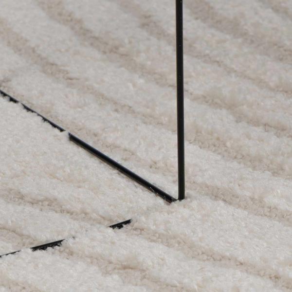Bereichsteppiche Quadratisch GALATI Creme 200 x 200 cm