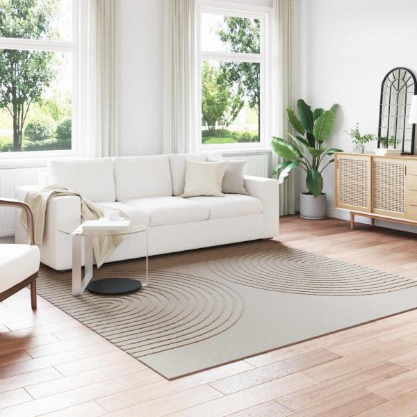 ARDEBO.de - Innenteppich GALATI Creme 240 x 240 cm Polyester