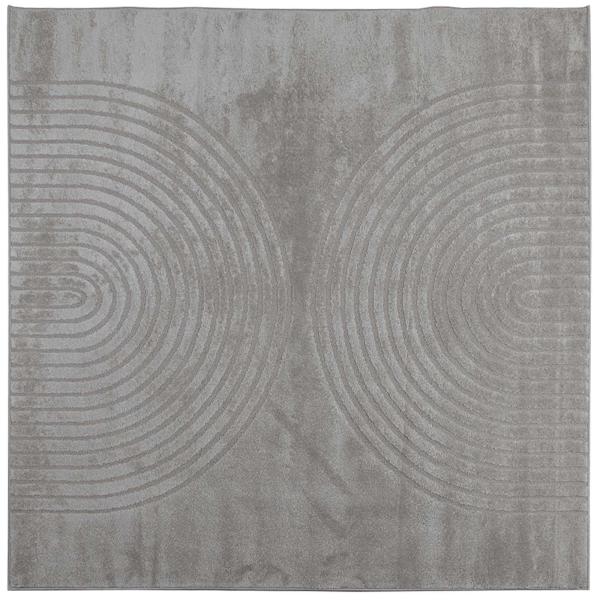 Innenteppich GALATI Grau 120 x 120 cm Polyester