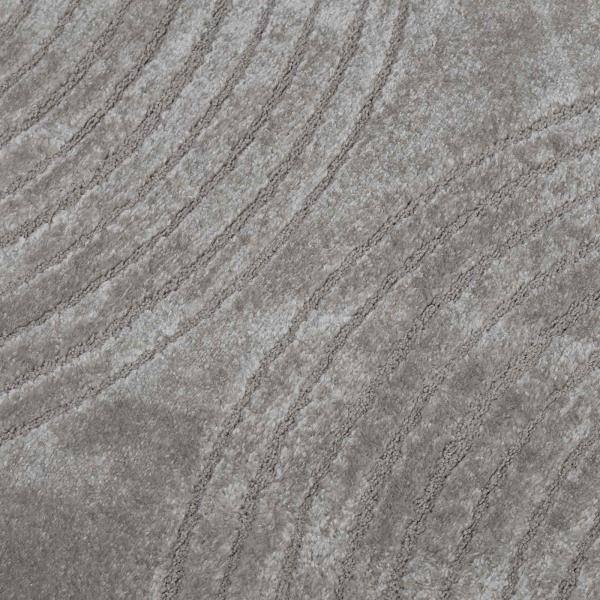 Bereichsteppiche Rund GALATI Grau Ø 120 CM Polyester