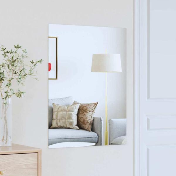 ARDEBO.de - Wandspiegel Rechtwinklig 80 x 60 cm Gehärtetes Glas