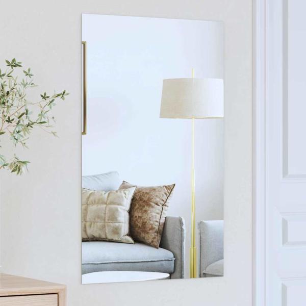 ARDEBO.de - Wandspiegel Rechtwinklig 50 x 80 cm Gehärtetes Glas