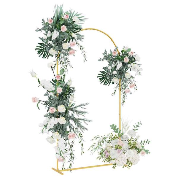 Hochzeitsbogen Gold 100 x 39 x 200 cm Stahl