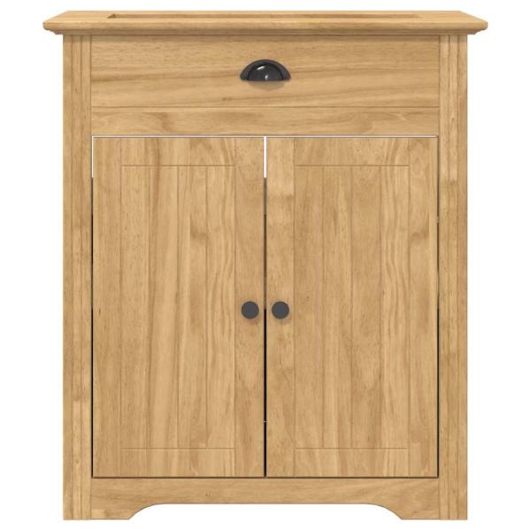 Badezimmerschrank BODO Honigbraun 70 x 35 x 80 cm Holzwerkstoff