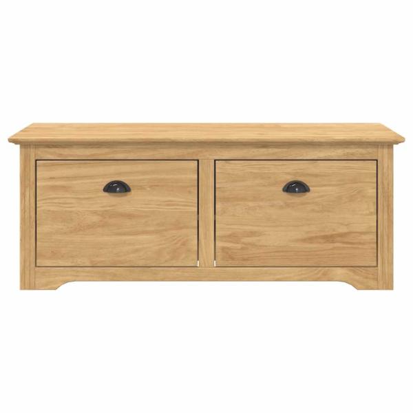 Flurbank BODO Honigbraun 114 x 40 x 50 cm Holzwerkstoff