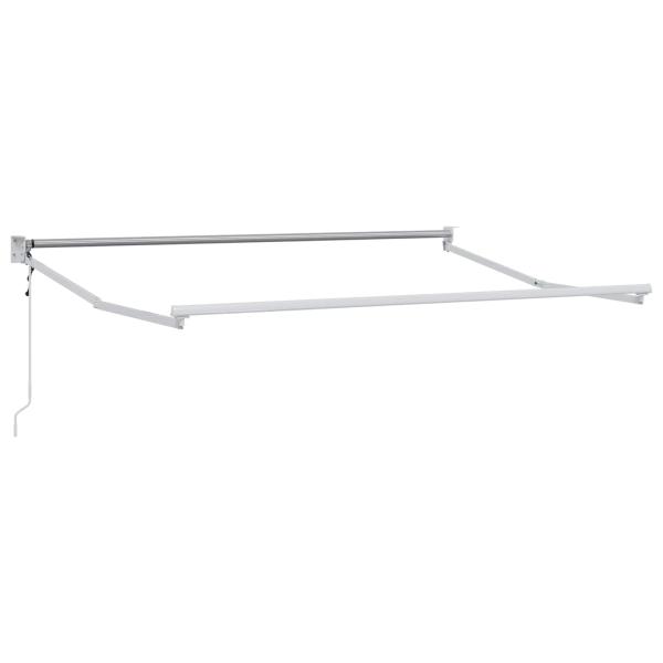 Elektrisches Markisenrahmen Weiß 3,5 x 2 m Aluminium